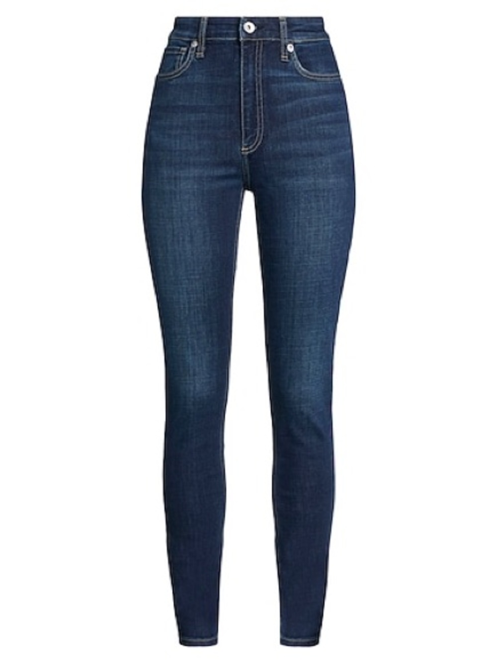 rag & bone High-Rise Skinny Jeans in Deep Indigo Wash